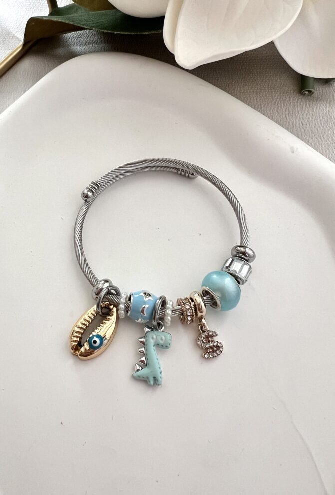 Bebe Mavi Charm Figür Bileklik