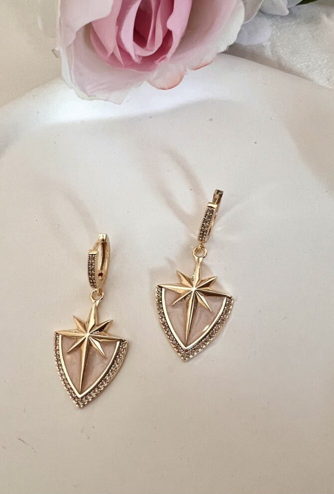 North Star Özel Seri Mineli Küpe - Görsel 2