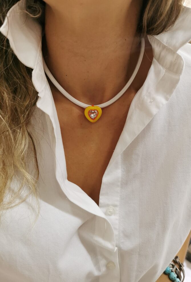 Kristal Kalp Choker Kolye - Görsel 4