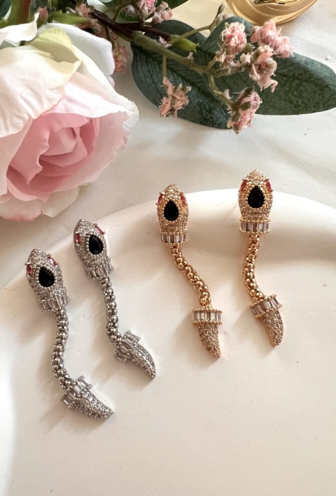 Luxury Yılan Küpe