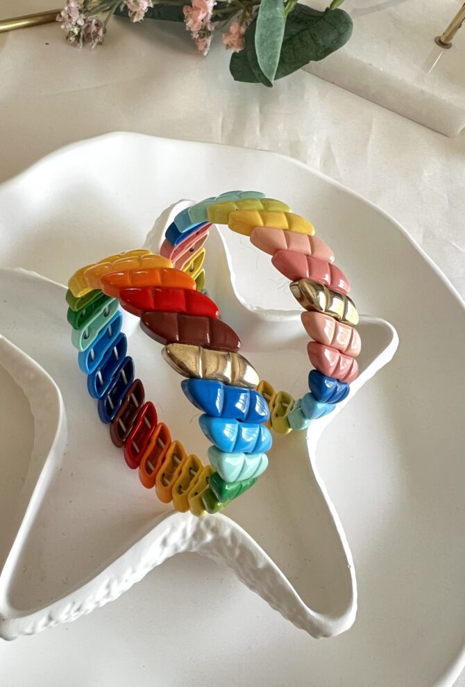 Rainbow Porselen Bileklik