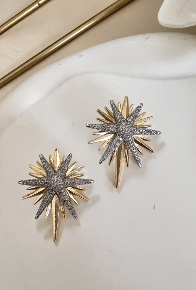 Luxury Yıldız Güneş Küpe